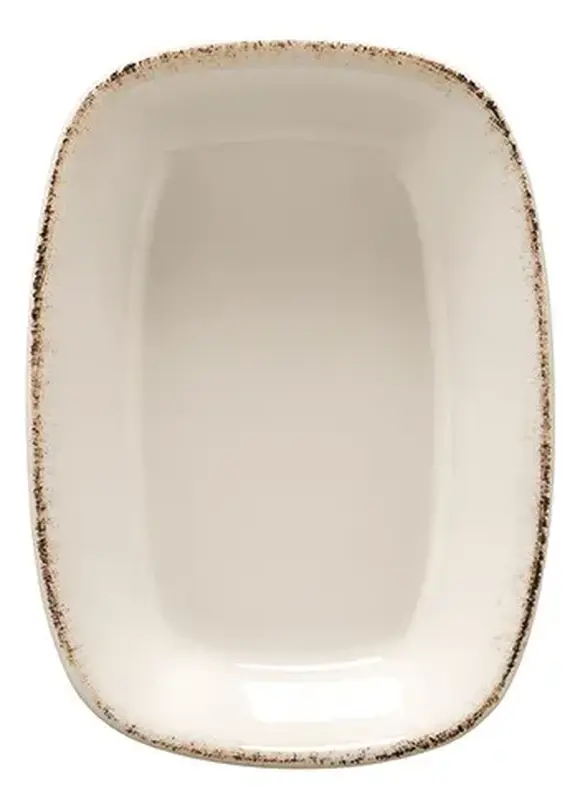 Соусник, Bonna, Retro коричневый край, 100 мл, 12 х 8,5 см