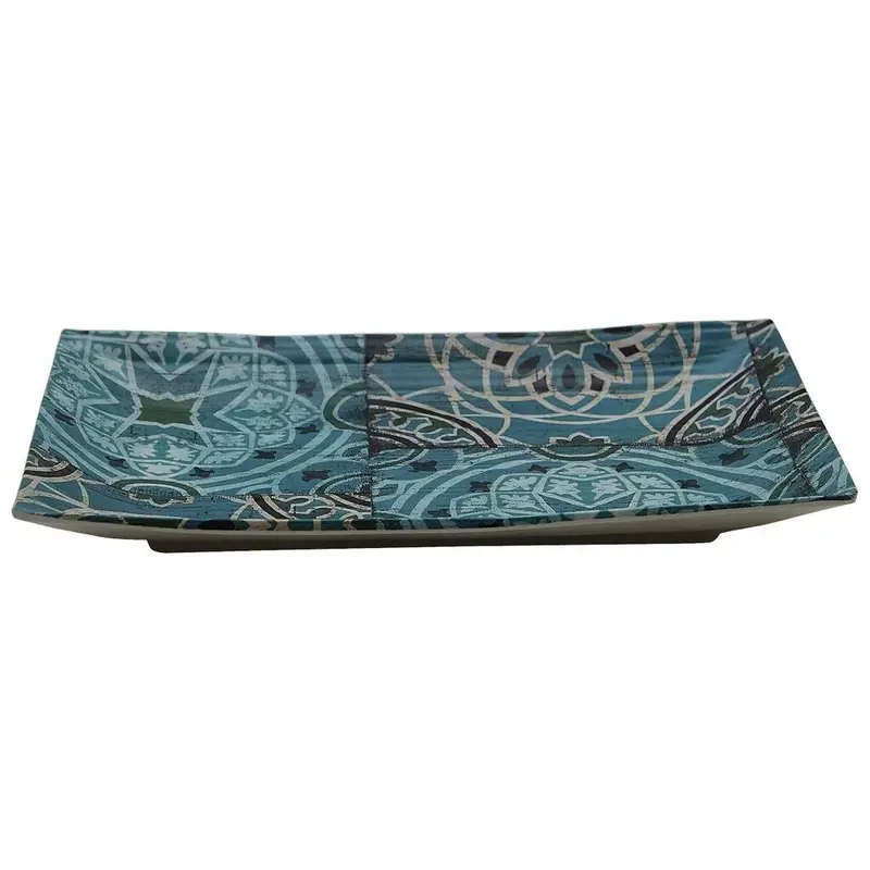 Блюдо прямоугольное, P.L. Proff Cuisine, Damask Blue, 24,8 x 15,2 x 2,9 см