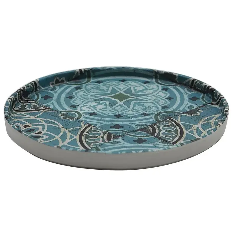 Тарелка с бортом, P.L. Proff Cuisine, Damask Blue, 21 x 1,9 см