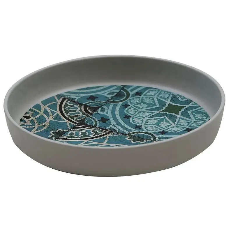 Тарелка, P.L. Proff Cuisine, Damask Blue, 20,4 x 4,3 см