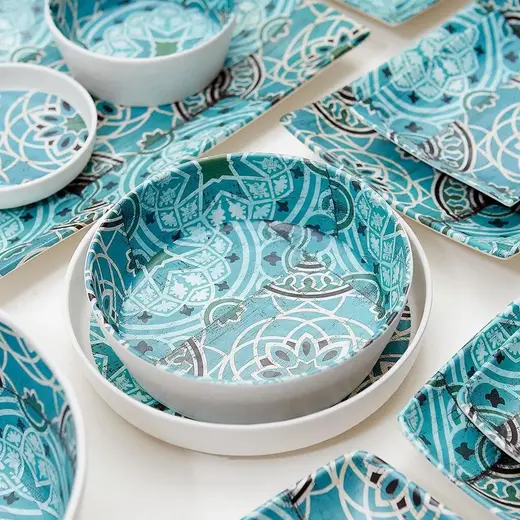Блюдо прямоугольное, P.L. Proff Cuisine, Damask Blue, 24 x 11 x 2,6 см