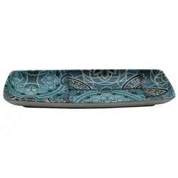 Блюдо прямоугольное, P.L. Proff Cuisine, Damask Blue, 29,4 x 14,1 x 2,7 см