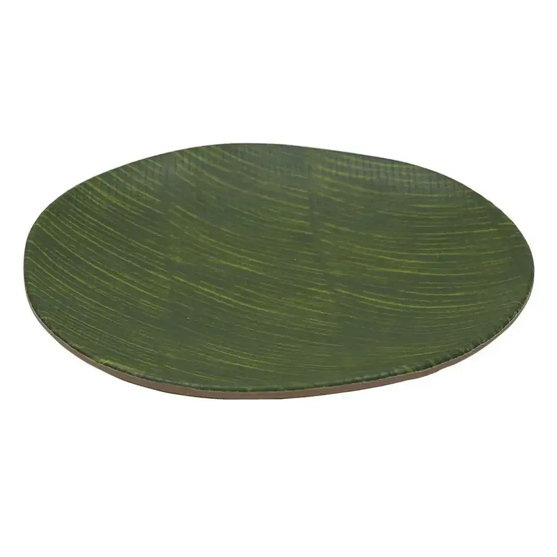 Блюдо круглое, P.L. Proff Cuisine, Green Banana Leaf, 20,5 x 3 см