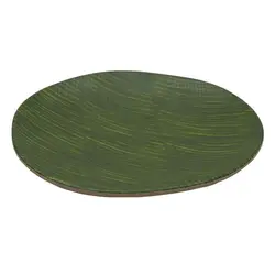 Блюдо круглое, P.L. Proff Cuisine, Green Banana Leaf, 20,5 x 3 см