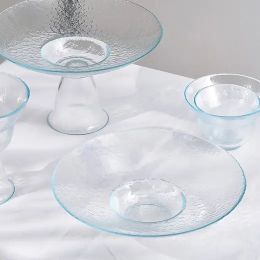 Фруктовница, Akcam, BONGO, стекло, прозрачная, d 24 см