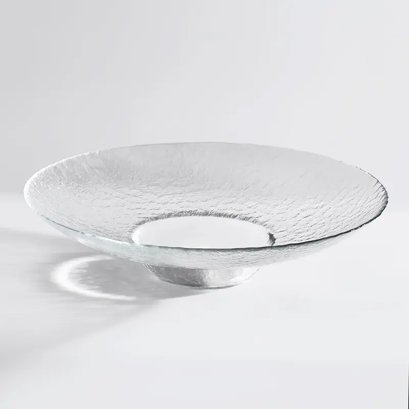 Блюдо стеклянное, Akcam, BONGO, d 30 см, прозрачное