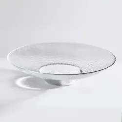 Блюдо стеклянное, Akcam, BONGO, d 30 см, прозрачное