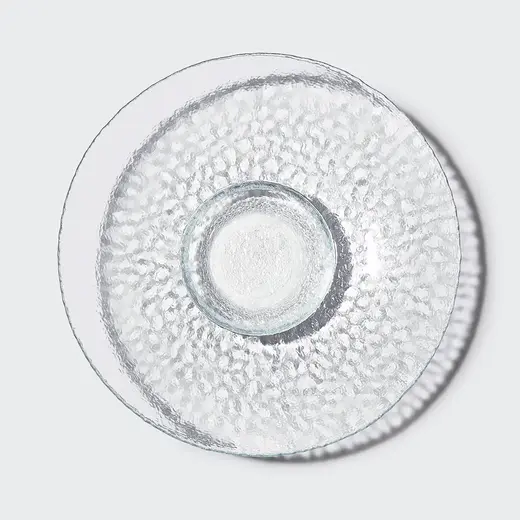 Блюдо стеклянное, Akcam, BONGO, d 30 см, прозрачное