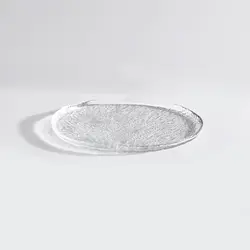 Тарелка стеклянная с бортом, Akcam, RIO, d 21 см, прозрачная