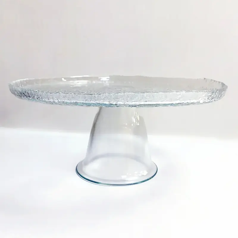 Подставка для торта, Akcam, RIO, d 21 см, стекло, прозрачная 