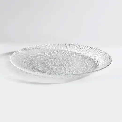 Тарелка стеклянная, Akcam, IZMIR, d 21 см, прозрачная