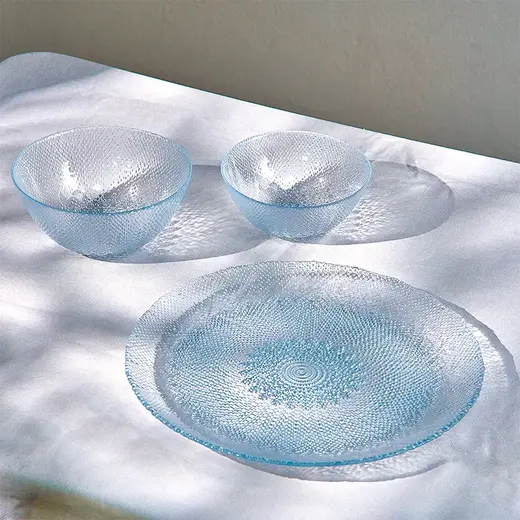 Тарелка стеклянная, Akcam, IZMIR, d 21 см, прозрачная