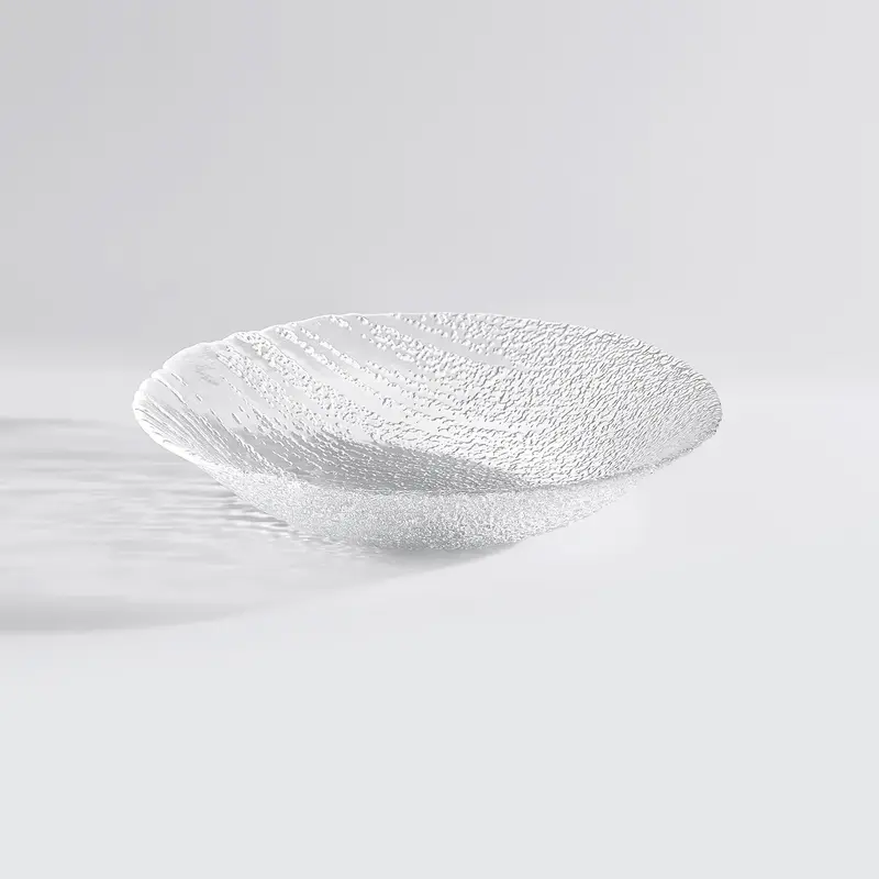 Тарелка стеклянная, Akcam, BONDY, d 20 см, прозрачная