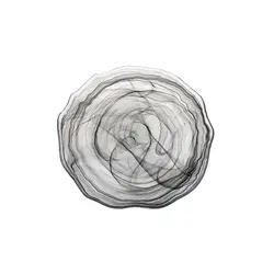 Блюдо, ArdaCam, Amorf, бело-черный, d 21 см, h 2 см