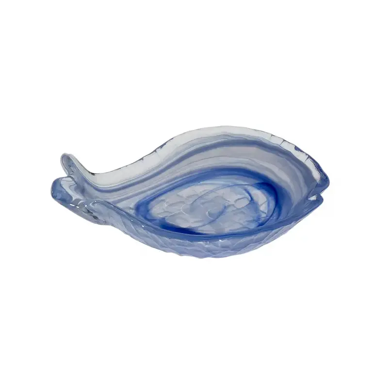 Салатник, ArdaCam, Aquarium, сине-белый, 16 x 11.5 см, h 3 см