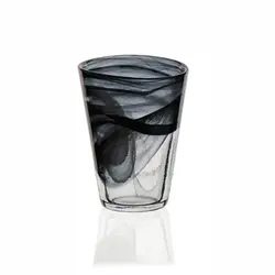 Стакан, ArdaCam, Atlas, бело-черный, d 9.2 см, h 12.5 см