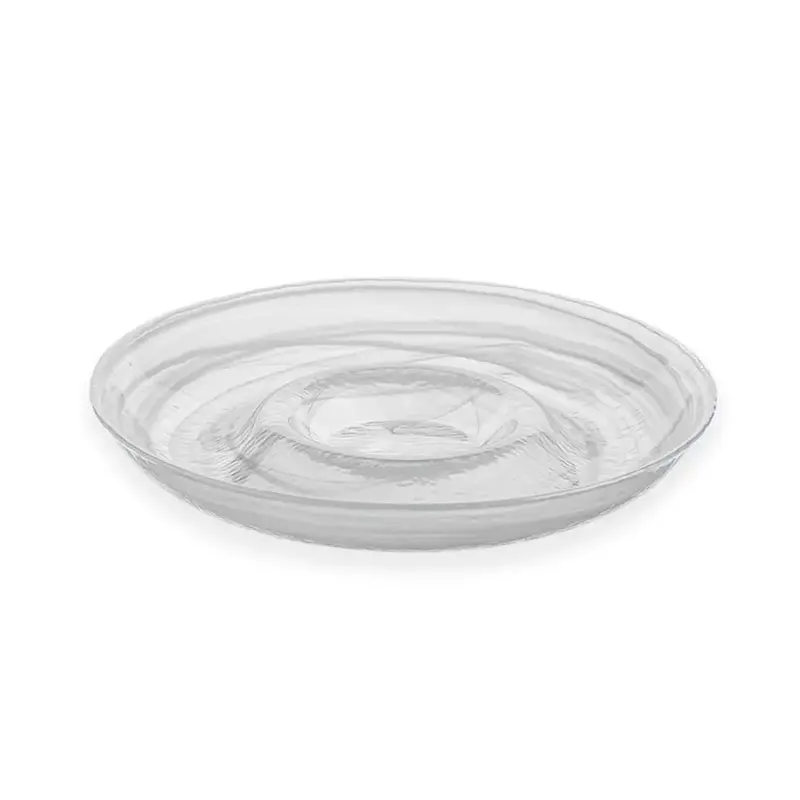 Тарелка Chip N Dip, ArdaCam, Estonia, белая d 37.5 см, h 5 см