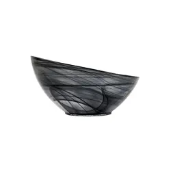 Салатник, ArdaCam, Hills, бело-черный, d 25 см, h 14.5 см