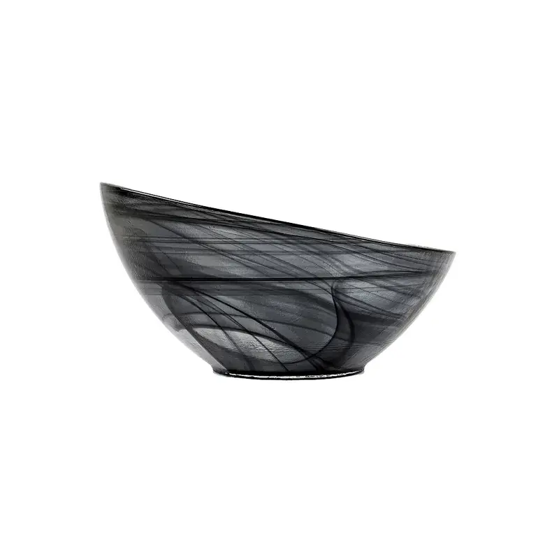 Салатник, ArdaCam, Hills, бело-черный, d 25 см, h 14.5 см