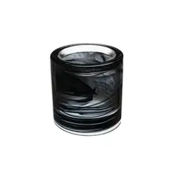 Салатник, ArdaCam, Hollow, бело-черный, d 10 см, h 10 см