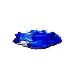 Блюдо овальное, ArdaCam, Mabel, синее, 30 x 22 см, h 4 см