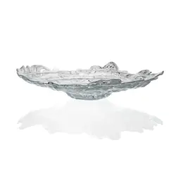 Блюдо, ArdaCam, Mushroom, белое с черными вкраплениями, d 38.5 см, h 8.5 см