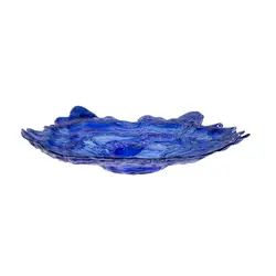 Блюдо, ArdaCam, Mushroom, синее с белыми вкраплениями, d 38.5 см, h 8.5 см