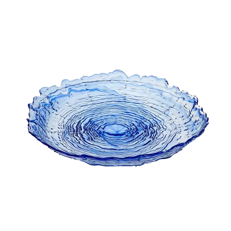 Блюдо, ArdaCam, Sea urchin, синее, d 39.5 см h 7 см