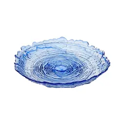 Блюдо, ArdaCam, Sea urchin, синее, d 39.5 см h 7 см