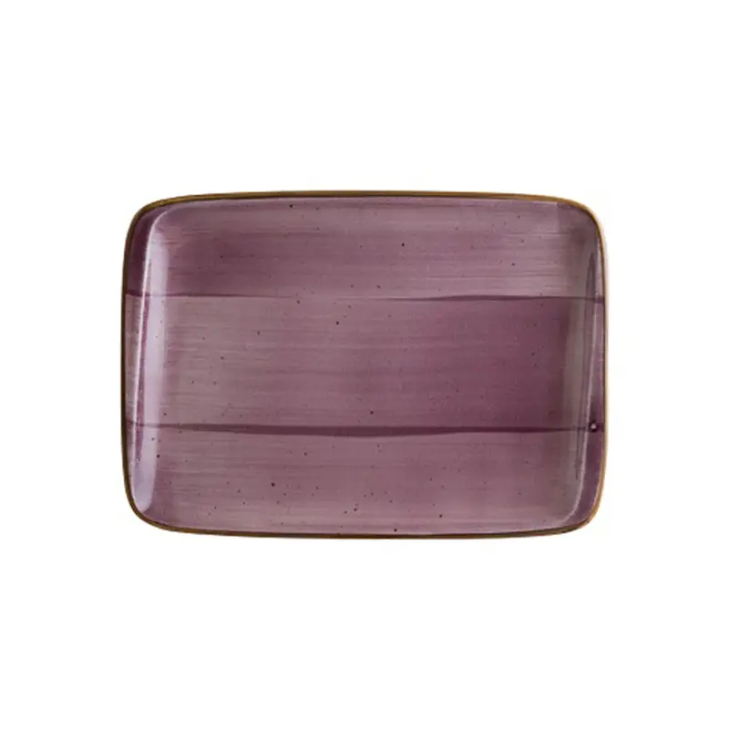 Блюдо прямоугольное, Bonna, Aura Black Berry, l 23 см, b 16 см