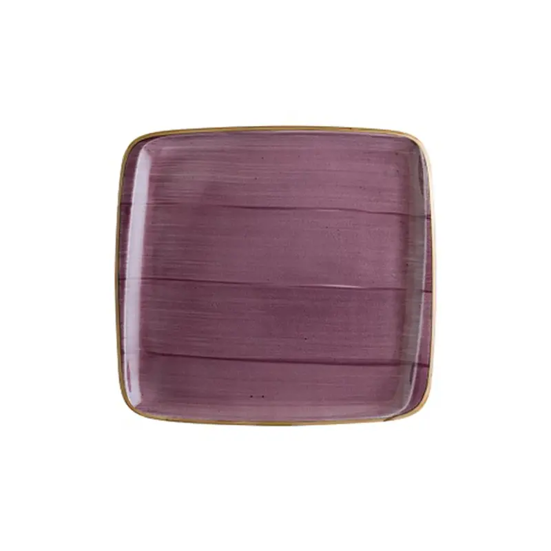 Тарелка прямоугольная без полей, Bonna, Aura Black Berry , l 27 см, b 25 см