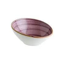 Салатник скошенный край, Bonna, Aura Black Berry, 350 мл, d 16 см, h 5.5/7.5 см, (тарелка подст.68925)