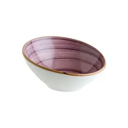 Салатник скошенный край, Bonna, Aura Black Berry, 350 мл, d 16 см, h 5.5/7.5 см, (тарелка подст.68925)