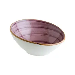 Салатник скошенный край, Bonna, Aura Black Berry, 850 мл, d 22 см, h 6/10.5 см