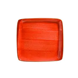 Тарелка квадратная без полей, Bonna, Aura Terracota , l 15 см, b 14 см