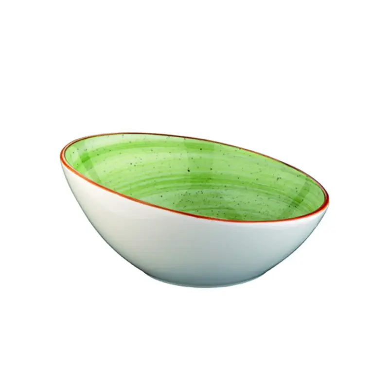 Салатник скошенный край, Bonna, Aura Therapy, 850 мл, d 22 см, h 10.5 см