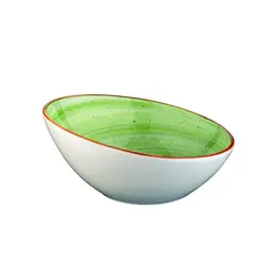 Салатник скошенный край, Bonna, Aura Therapy, 850 мл, d 22 см, h 10.5 см