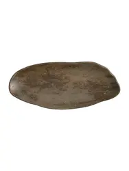Блюдо для подачи, волнистый край, Bonna, Bazalith, 36.5 x 17 см