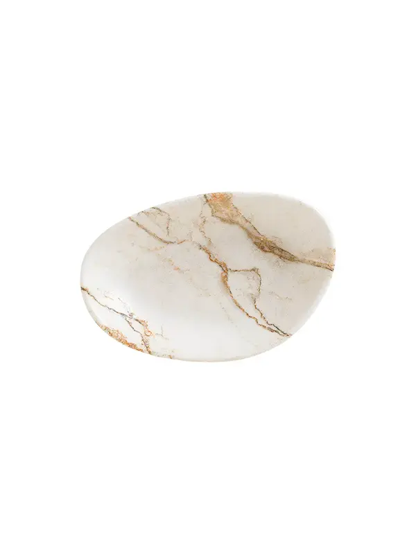 Соусник овальный, волнистый край, Bonna, Granix, 12 x 8 x 2.2 см, 70 мл