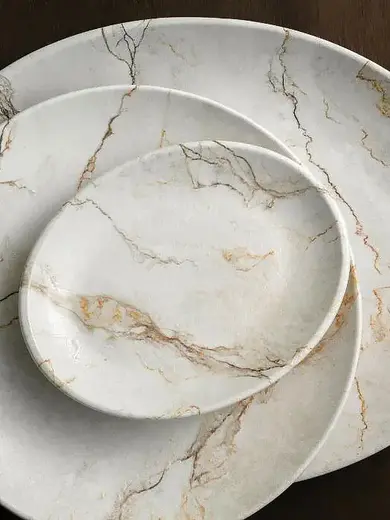 Соусник овальный, волнистый край, Bonna, Granix, 12 x 8 x 2.2 см, 70 мл