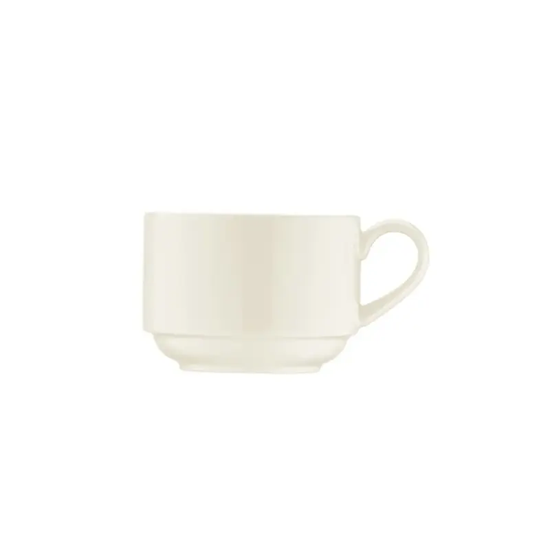 Чашка чайная штабелируемая, Bonna, White, 180 мл, d 7.8 см, h 6 см, (блюдце 62700,68283)