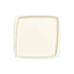 Тарелка прямоугольная без полей, Bonna, White, l 22 см, b 20 см