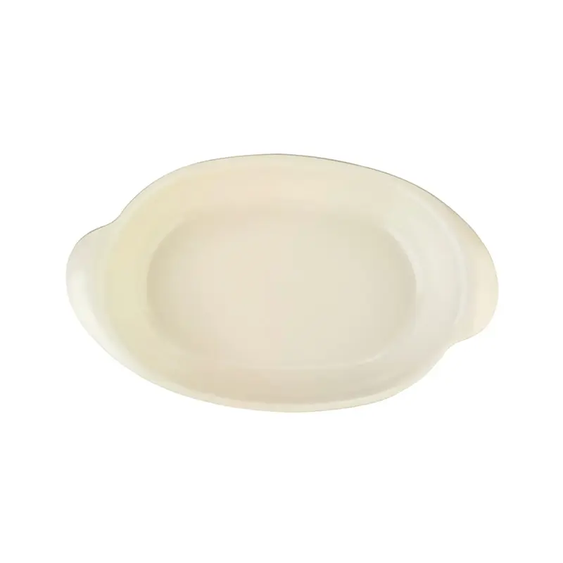 Блюдо для запекания и подачи овальное с ушками, Bonna, White, 1.9 л, l 36 см, b 21.5 см, h 