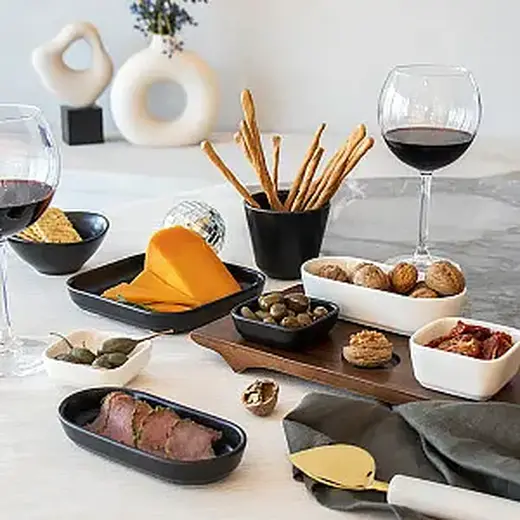 Салатник квардратный, Bonna, White, 110 мл, l 7.5 см, b 7.5 см, h 4 см