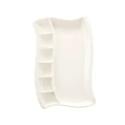 Менажница прямоугольная, 7-и секций , Bonna, White, l 34.5 см, b 32.5 см