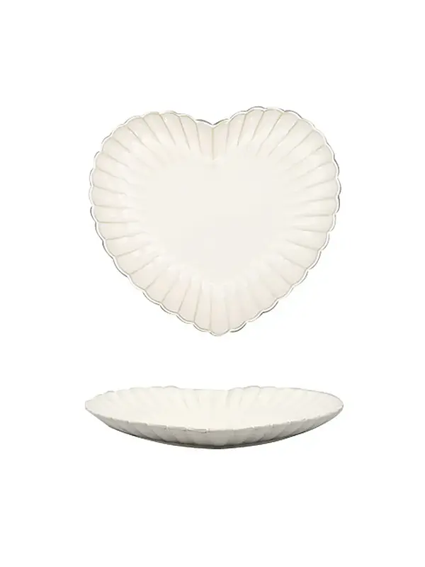 Тарелка для подачи в форме сердца, Carta, Fiore, 21.5 x 19.5 x 2.7 см