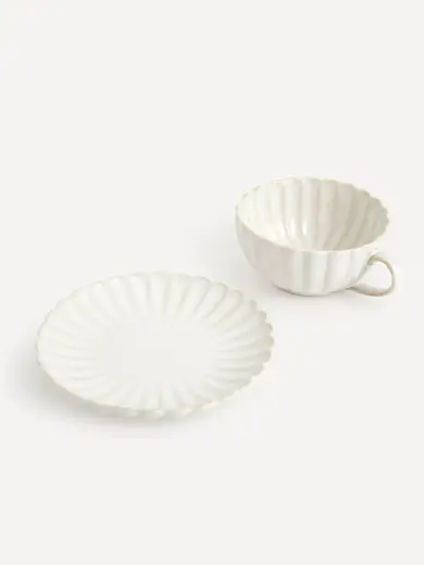 Чашка с блюдцем кофейные, Carta, Fiore, 250 мл