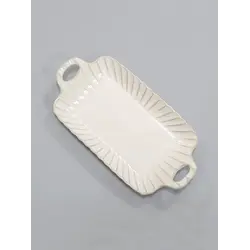 Тарелка прямоугольная с ручками, Carta, Fiore, 30 см