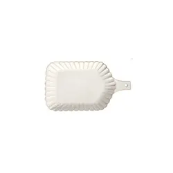 Тарелка прямоуголная с ручкой, Carta, Fiore, 25.5 x 15.5 x 2.5 см