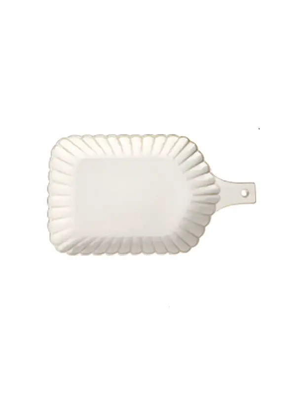 Тарелка прямоуголная с ручкой, Carta, Fiore, 31.5 x 19 x 2.8 см